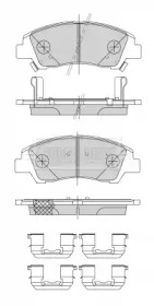 BORG & BECK bbp2484 -  Комплект тормозных колодок, дисковый тормоз